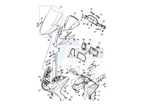 YP MAJESTY 400 drawing HANDLE SWITCH- LEVER