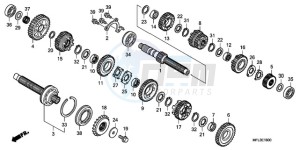 CBR1000RR9 Korea - (KO / MK) drawing TRANSMISSION