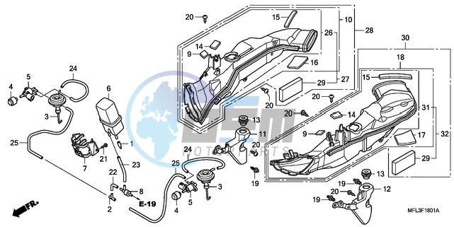 AIR INTAKE DUCT/SOLENOID VALVE