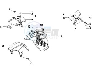 NRG 50 power DD (UK) UK drawing Wheel housing - Mudguard