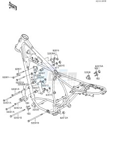 KL 250 C [KLR250] (C1-C2) [KLR250] drawing FRAME FITTINGS