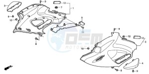 NT650V DEAUVILLE drawing MIDDLE COWL