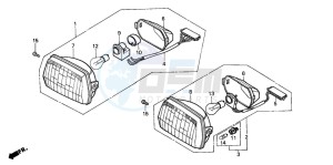 SH50 SH FIFTY drawing HEADLIGHT