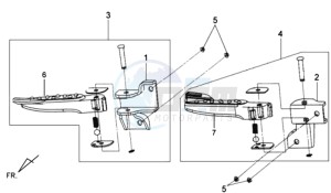 MIO 100 drawing FOOTREST L / R