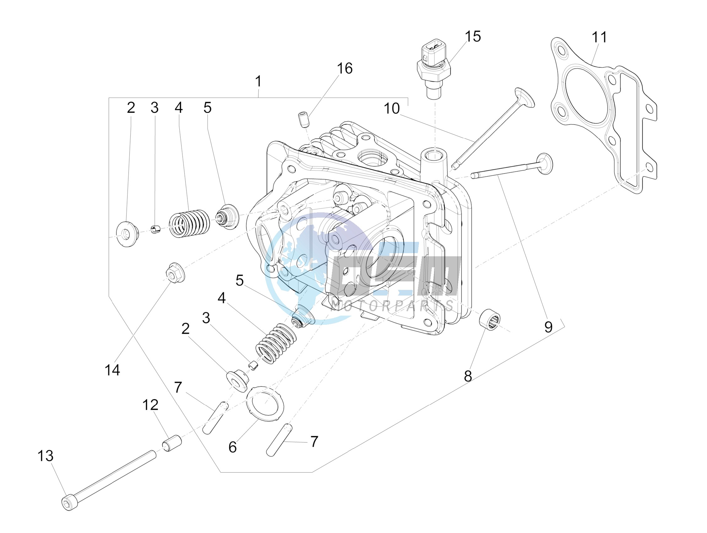 Cylinder head unit - Valve