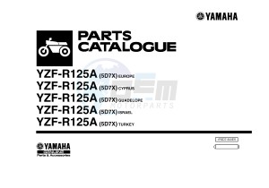 YZF-R125A YZF-R125 ABS R125 (5D7X 5D7X 5D7X 5D7X 5D7X) drawing .1-Front-Page