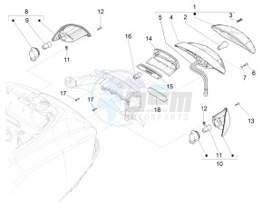 S 125 4T 3V IE NOABS E3 (APAC) drawing Rear headlamps - Turn signal lamps