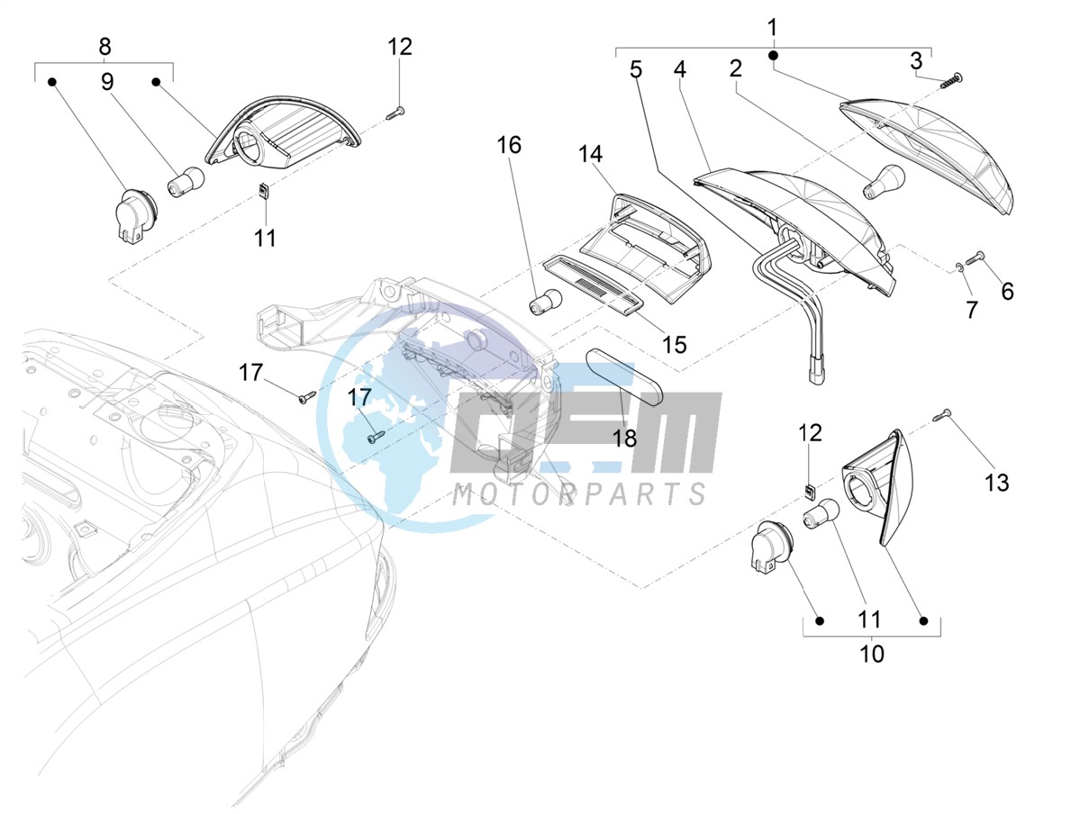 Rear headlamps - Turn signal lamps