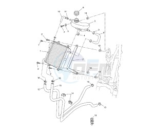 NS AEROX NAKED 50 drawing COOLING SYSTEM