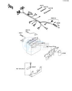 KLF 110 B [MOJAVE 110E] (B1-B2) [MOJAVE 110E] drawing CHASSIS ELECTRICAL EQUIPMENT