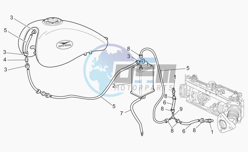 Fuel vapour recover system