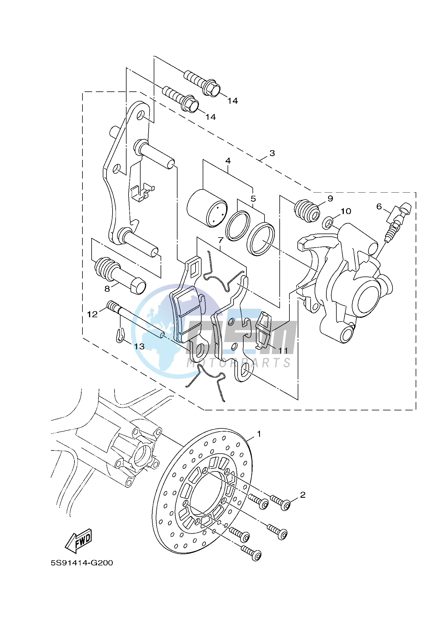 FRONT BRAKE CALIPER