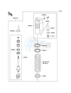 KX85 / KX85 II KX85B8F EU drawing Shock Absorber(s)