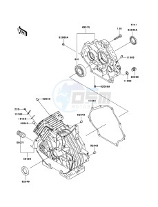 MULE_610_4X4 KAF400A8F EU drawing Crankcase