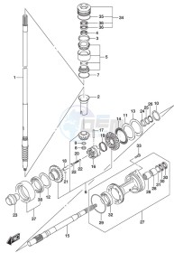 DF 150 drawing Transmission (C/R) (Model: ZG)