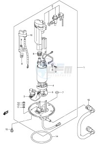 GSX-R600 (E2) drawing FUEL PUMP