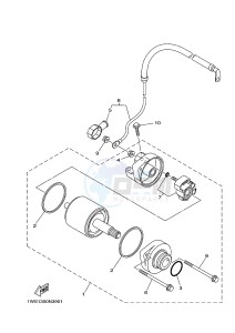 MT07A MT-07 ABS 700 (1XB1 1XB2) drawing STARTING MOTOR