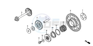 CBR600RR drawing STARTING CLUTCH