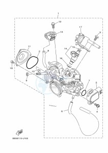 YFM450FWB KODIAK 450 (BJ5E) drawing THROTTLE BODY ASSY 1