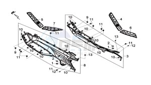 MAXSYM 600I ABS drawing FOOTREST