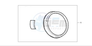 CB600F CB600F drawing METER RING