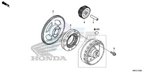 TRX500FE2H Europe Direct - (ED) drawing STARTING GEAR