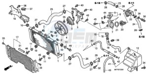 CB1300SA9 Australia - (U / ABS BCT MME TWO) drawing RADIATOR (CB1300A/CB1300S A)