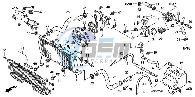 RADIATOR (CB1300A/CB1300S A)