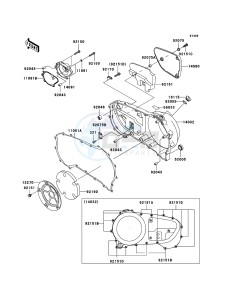 VN1600 CLASSIC TOURER VN1600D6F GB XX (EU ME A(FRICA) drawing Right Engine Cover(s)