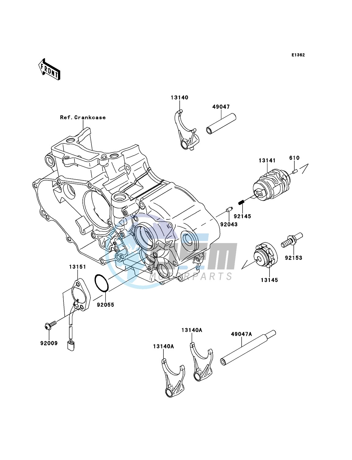 Gear Change Drum/Shift Fork(s)