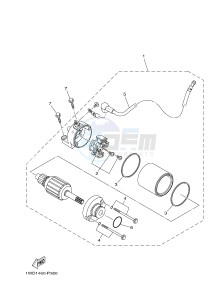 YZF-R3 YZF-R3A 321 R3 (B023 B024) drawing STARTING MOTOR