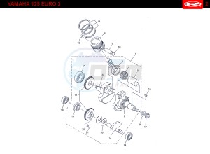 SMX STREET 125 50 drawing T02  CRANKSHAFT