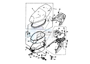 XC K CYGNUS R 125 drawing SEAT