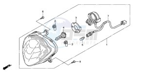 PES150R 125 drawing HEADLIGHT