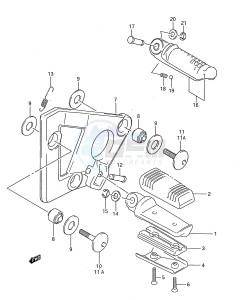 GSX750F (E28) drawing FOOTREST