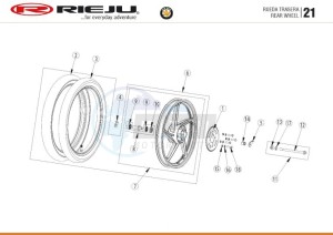 BYE-BIKE-25-KM-H-EURO4-HOLLAND-WHITE drawing REAR WHEELS