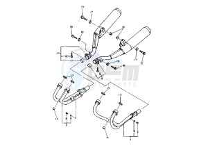 XJ N 600 drawing EXHAUST