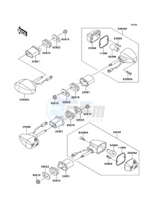 ZRX1200R ZR1200-A5H FR GB XX (EU ME A(FRICA) drawing Turn Signals