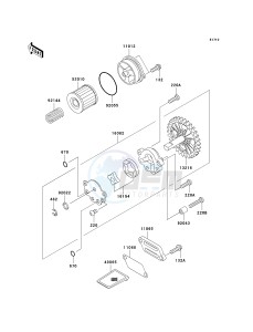 BN 125 A [ELIMINATOR 125] (A6F-A9F) A7F drawing OIL PUMP_OIL FILTER