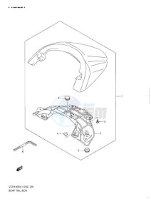 VZR 1800 Z drawing SEAT TAIL BOX