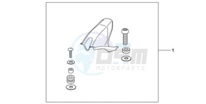 CBR1000RR9 BR / HRC MME - (BR / HRC MME) drawing CARBON FIBER HUGGER