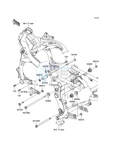 VERSYS KLE650CEF XX (EU ME A(FRICA) drawing Engine Mount