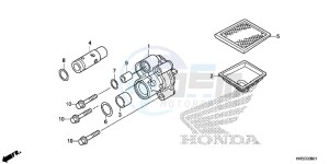 TRX420TM1F TRX420 Europe Direct - (ED) drawing OIL PUMP (TRX420FE1/FM1/FM2/TE1/TM1)