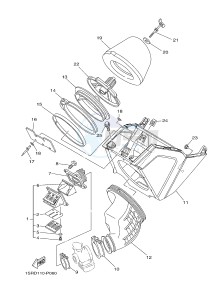 YZ125 (1SRD 1SRE 1SRF 1SRG 1SRG) drawing INTAKE