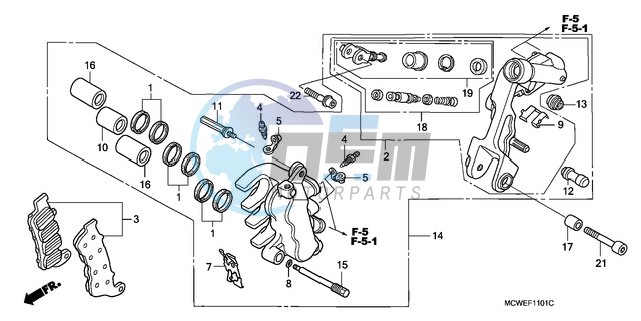 L. FRONT BRAKE CALIPER