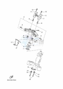 XSR700 MTM690 (BU32) drawing STEERING