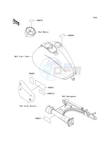 VN 1500 D[VULCAN 1500 CLASSIC] (D1-D2) [VULCAN 1500 CLASSIC] drawing LABELS