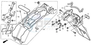 XL1000VA drawing REAR FENDER