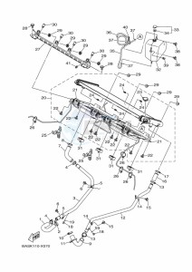 YXZ1000E YXZ1000R (B5JD) drawing RADIATOR & HOSE