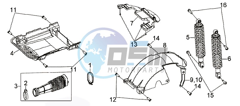 REAR FENDER /REAR SUSPENSION